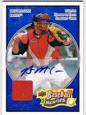 2008 UD Baseball Hero's #10 Brian McCann MEM automático /10 comprar usado  Enviando para Brazil