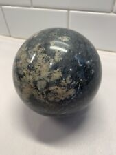 Vintage Gray Granite Marble Polished Sphere Orb 4”, used for sale  Shipping to South Africa