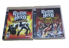 Guitar Hero: Aerosmith And World Tour Sony PlayStation 3 PS3 completo com manual comprar usado  Enviando para Brazil