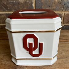 OU  Oklahoma Sooners Ceramic Tissue Box Cover for sale  Shipping to South Africa