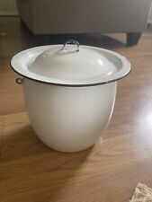 White enamelware bucket for sale  Wilkes Barre
