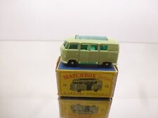 MATCHBOX LESNEY 34 VW VOLKSWAGEN T1 CARAVETTE -GREEN 3inch- GOOD IN BOX - 272 for sale  Shipping to South Africa