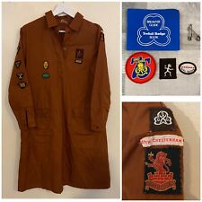 Vintage Girl Guides Brownies Uniform Dress 1980s With Badges 37th Cheltenham GG for sale  Shipping to South Africa