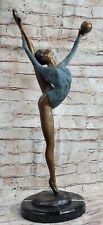 Escultura de bronce de gimnasta rítmica obra de arte original firmada y numerada segunda mano  Embacar hacia Argentina