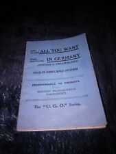 Want germany phrasebook for sale  TAIN