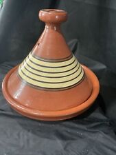 moroccan tagine red clay cooking pot 10 in size great shape, used for sale  Shipping to Canada