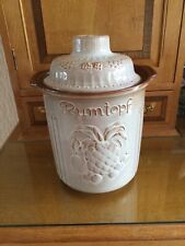 Rumtopf ceramic jar for sale  CRAWLEY