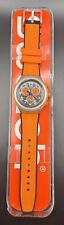 Novo sem etiquetas Swatch Irony cronógrafo alumínio laranja relógio de silicone com original. Embalagem comprar usado  Enviando para Brazil