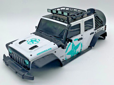 Novo Jeep Wrangler brilhante branco e azul carroceria de controle remoto escala 1/10 comprar usado  Enviando para Brazil