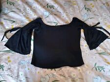 Womens black cropped for sale  SWANSEA