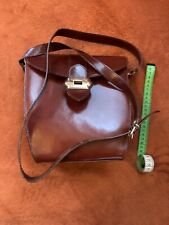 Vintage leder handtasche gebraucht kaufen  Kahl a.Main