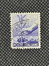 140. francobollo poste usato  Carini