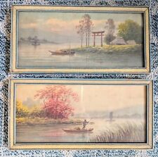 Antique japanese watercolor for sale  Cary