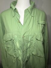 Cabela's Guidewear Shirt Women's L Button SPF 40 Outdoor Hiking Fishing Vented for sale  Shipping to South Africa
