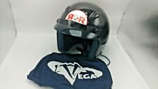 Vega R&R Autographed Motorcycle  Racing Open Face Helmet w/ Storage Bag Size L  for sale  Shipping to South Africa