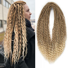 24" Double Ended Curly Dreadlocks Boho Box Braids Bohemian DE Dreads Extensions for sale  Shipping to South Africa