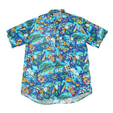Vintage Tropical Camisa Hawaiana Pequeño Aloha Retro Hibisco Palma Auténtico comprar usado  Enviando para Brazil