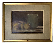 Mantel pintura al óleo de manzanas doradas francesas del siglo XIX segunda mano  Embacar hacia Argentina