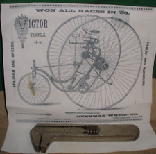 Llave de bicicleta antigua Overman Wheel Co. Victor pat 6 de enero de 1891 punta de destornillador segunda mano  Embacar hacia Argentina