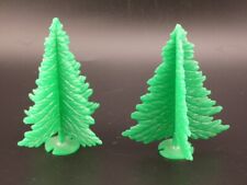 Decoraciones de pino vintage de Navidad Plasticville 3 1/4" hechas en EE. UU. segunda mano  Embacar hacia Argentina