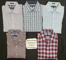Lote de 5 camisas masculinas slim fit manga longa com botões Tommy Hilfiger 15 32/33 comprar usado  Enviando para Brazil