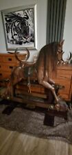 Wooden rocking horse for sale  ROTHERHAM