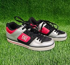 Sapatos de skate DC masculino tamanho 9 Pure XE vermelho preto prata com cadarço anos 90 2000 skatista  comprar usado  Enviando para Brazil