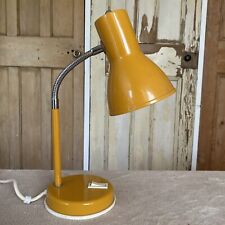 Vintage mustard Orange BHS Adjustable Gooseneck Desk Table Office Lamp Working, occasion d'occasion  Expédié en Belgium