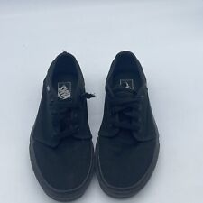 Sapatos masculinos VANS tamanho 8 lona preta parte superior baixa TB4R, usado comprar usado  Enviando para Brazil