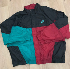 Quebra-vento vintage anos 90 Nike Check tamanho XXL colorblock bordado Swoosh década de 1990, usado comprar usado  Enviando para Brazil