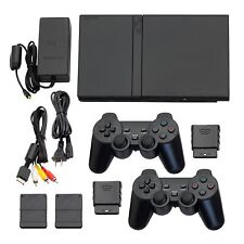 Usado, Consola PlayStation 2 PS2 Delgada Negra Garantizada + Mandos Inalámbricos + EE. UU. segunda mano  Embacar hacia Argentina