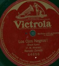 RENATO ZANELLI - LOS OJOS NEGROS - 78 RPM - VITROLA 64858 - RARO segunda mano  Embacar hacia Argentina
