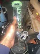 Green Indigo Straight Tube Water Pipe Bong for sale  Shipping to South Africa