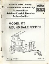 Original New Holland Model 175 Round Bale Feeder Service Parts Catalog # 5017511 for sale  Lyerly