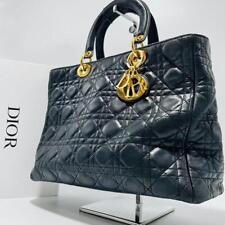 Usado, Bolsa de mão Christian Dior Lady Dior Cannage couro preto 240422T comprar usado  Enviando para Brazil