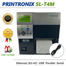 Used, Printronix SL/T4M RFID Thermal Transfer Barcode Label Printer LAN USB for sale  Shipping to South Africa