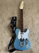 Rock Band 3 FENDER TELECASTER Mad Catz Lt Blue Xbox 360 Wireless Guitar  *READ* for sale  Shipping to South Africa