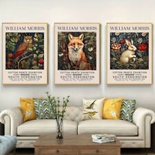 Arte em tela 3 peças William Morris coruja raposa e coelho animal sem moldura comprar usado  Enviando para Brazil