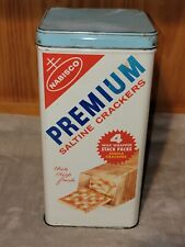 Vintage 1969 Nabisco Premium Saltine Cracker Caixa de Recipiente de Metal Estanho  comprar usado  Enviando para Brazil