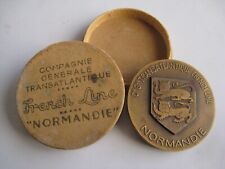 Médaille paquebot normandie d'occasion  Digne-les-Bains