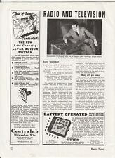 1938 STARK RURAL METER Magazine AD~Tube Tester/Analyzer~AMY/ACEVES/KING Antennas comprar usado  Enviando para Brazil