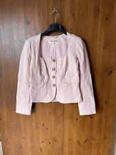 💖NOVO - JAQUETA BLAZER FREE PEOPLE COURTHHIP ALGODÃO ROSA P/REINO Unido 8-10 comprar usado  Enviando para Brazil