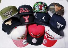 Men's Assorted Snapback Hats Lot of 11 CHICAGO BULLS  for sale  Shipping to South Africa