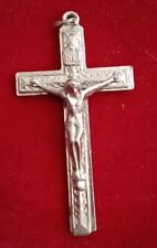 Silver tone crucifix for sale  AYR