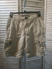 Shorts cargo American Eagle AE masculino tamanho 30 cáqui bege desbotado desgastado H2422 comprar usado  Enviando para Brazil