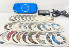 PRZETESTOWANA NIEBIESKA KONSOLA SONY PSP 3000 + ładowarka + bateria + losowe 3 gry wideo na sprzedaż  Wysyłka do Poland
