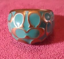 Coach Ring Gold And Turquoise Enamel Over Brass for sale  Wellton