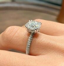 Moissanite solitaire 925 for sale  Los Angeles