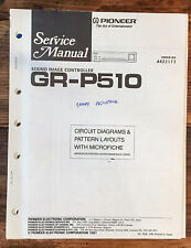 Controlador de imagem Pioneer GR-P510 manual de serviço *original*, usado comprar usado  Enviando para Brazil