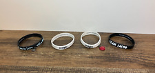 Lot of 4 The Twilight Saga Movie Silicone Wrist Bands Charm Bracelet Jacob for sale  Shipping to South Africa